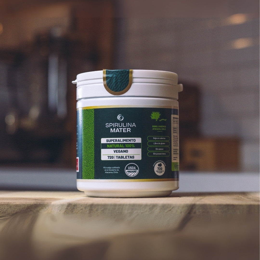 Taroo de spirulina de 720 tabletas