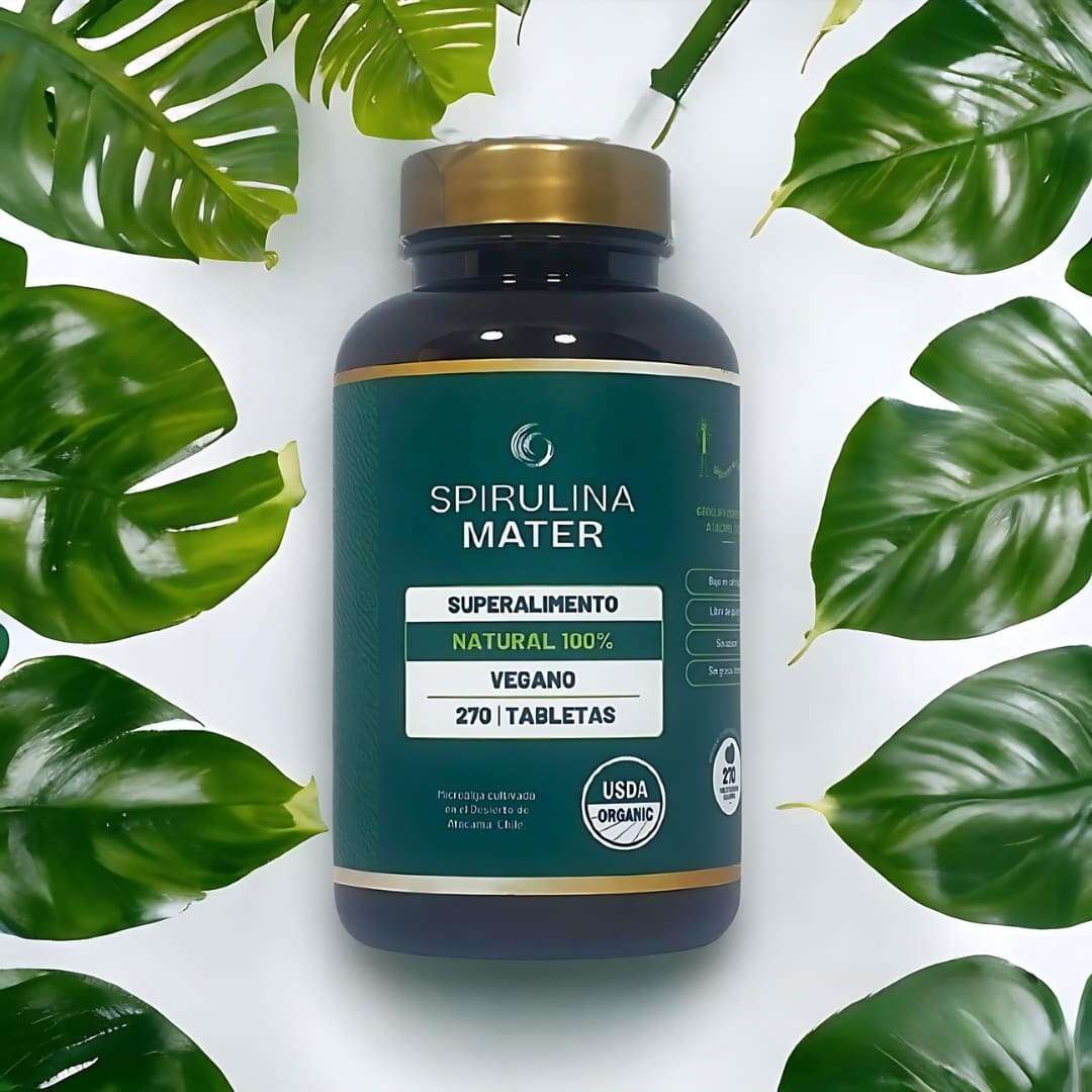Spirulina Chilena en Tabletas | Frasco de 270 und. - Spirulina Mater