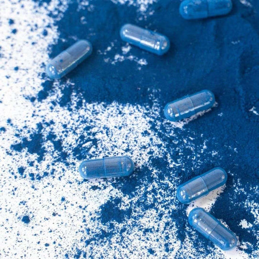 Spirulina Azul - Ficocianina | Frasco 60 capsulas - Spirulina Mater