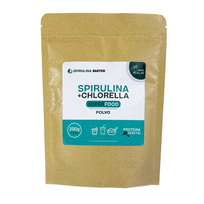 Bolsa de Spirulina + Chlorella en Polvo - 200g