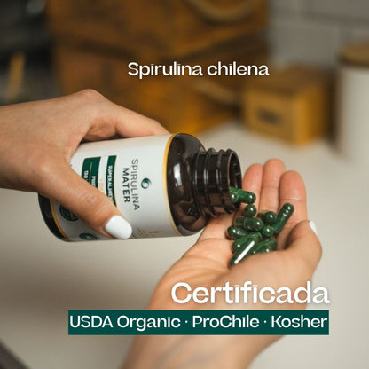 Spirulina + Chía en Cápsulas | Frasco 150 cápsulas
