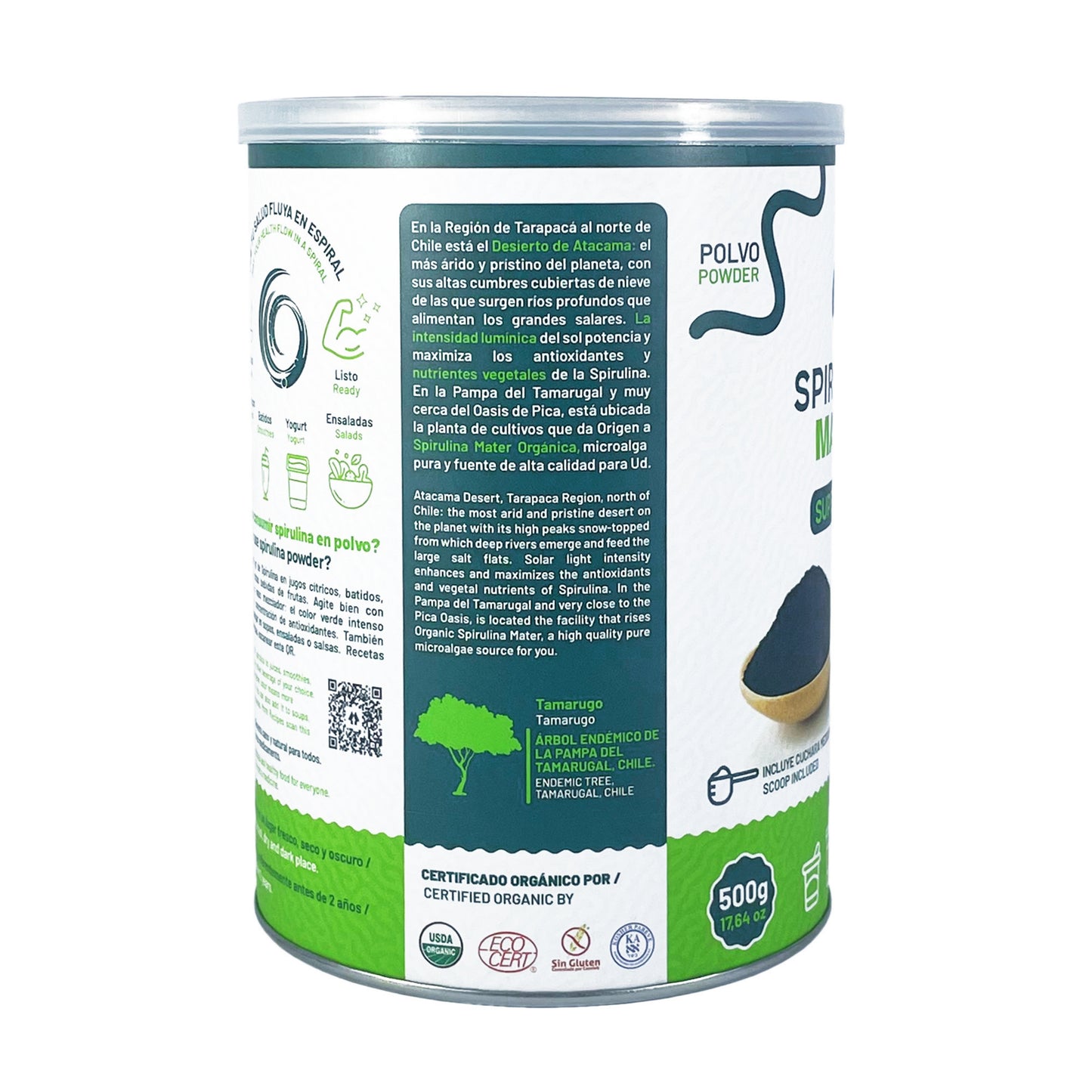 Organic Spirulina powder 500 grams