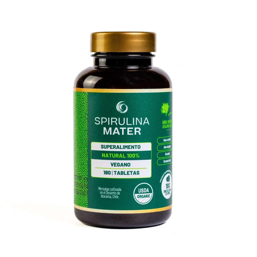 Spirulina Chilena en Tabletas | Frasco de 180 unid.