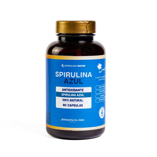 Frasco de spirulina azul 60 capsulas