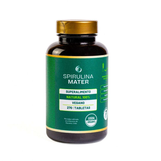 Frasco de spirulina de 270 tabletas