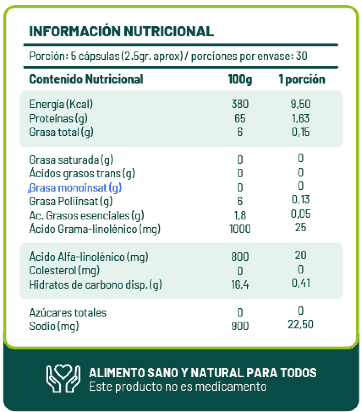 Organic Spirulina 150 Capsules