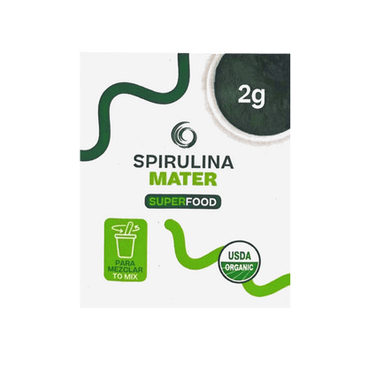 Spirulina en Polvo 100% Chilena | Caja 30 Sachets de 2g - Spirulina Mater
