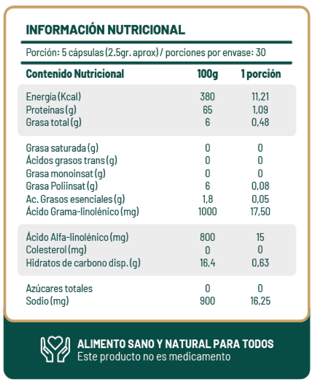 Spirulina + Chía en Cápsulas 150 Unidades