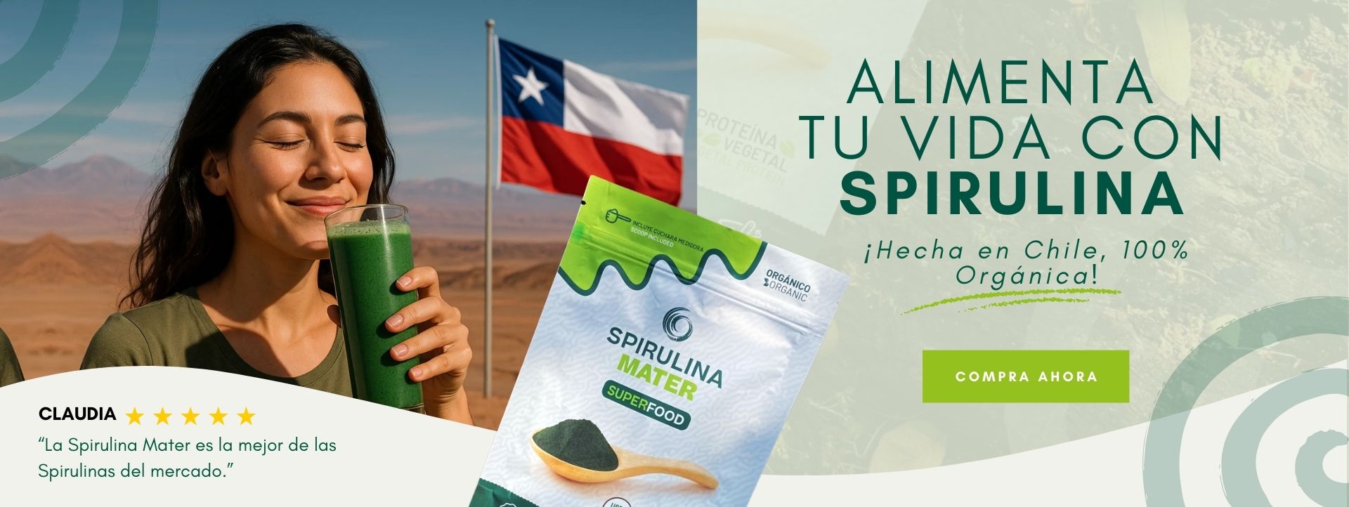 Alimenta tu vida con espirulina organica chilena