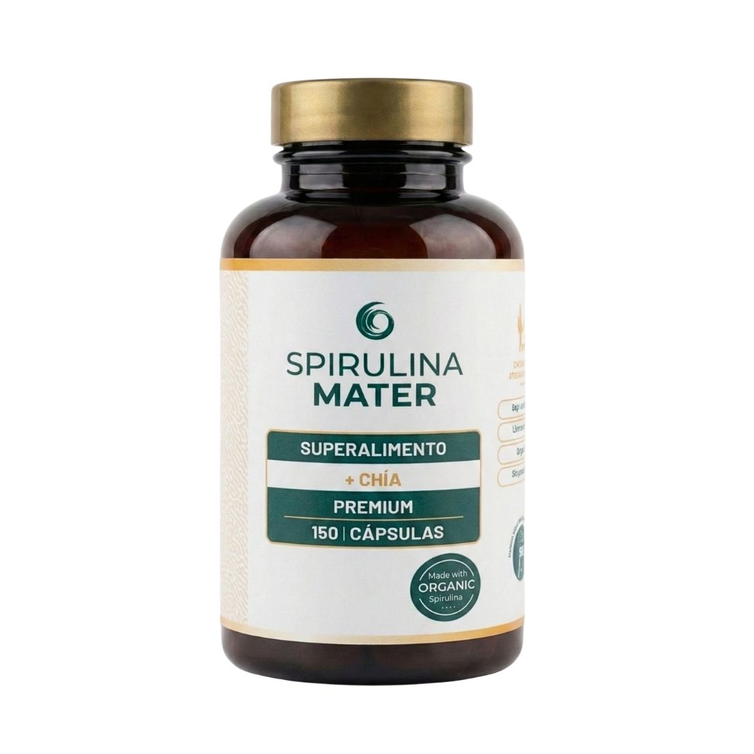 Spirulina + Chía en Cápsulas | Frasco 150 cápsulas