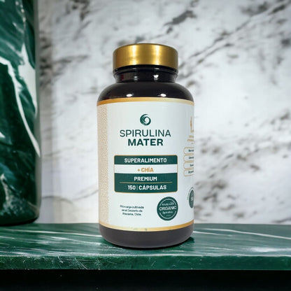 Organic Spirulina + Chia 150 Capsules.