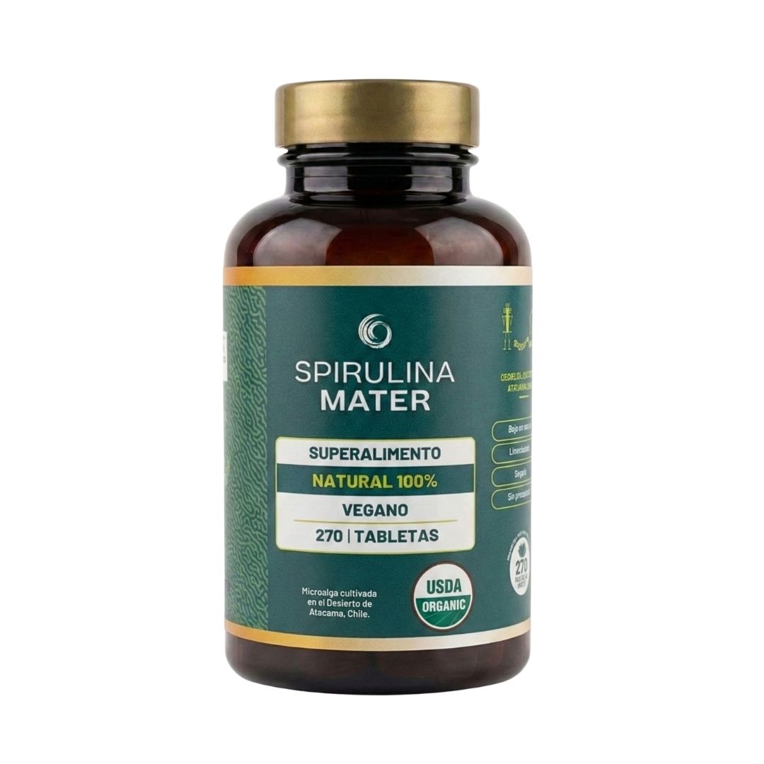 Spirulina Orgânica 270 comprimidos.