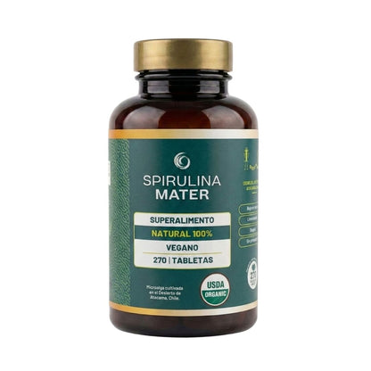 Spirulina Orgânica 270 comprimidos.