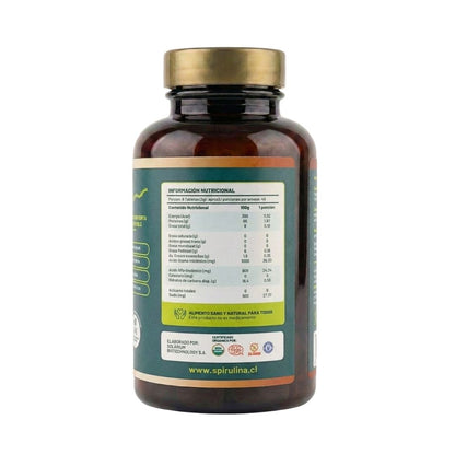 Spirulina Orgânica 270 comprimidos.