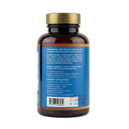 Spirulina Azul - Ficocianina | Frasco 60 capsulas